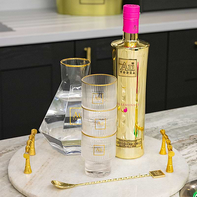 Au Vodka Lo Ball Glass - Au Vodka