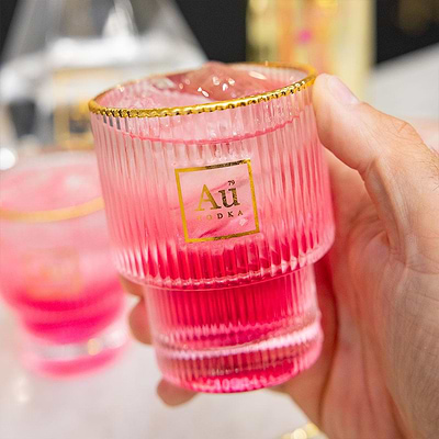 Au Vodka Lo Ball Glass - Au Vodka