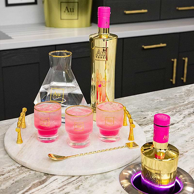 Au Vodka Lo Ball Glass - Au Vodka