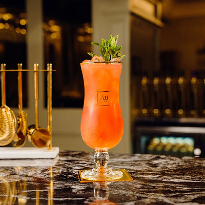 Au Vodka Hurricane Glass - Au Vodka