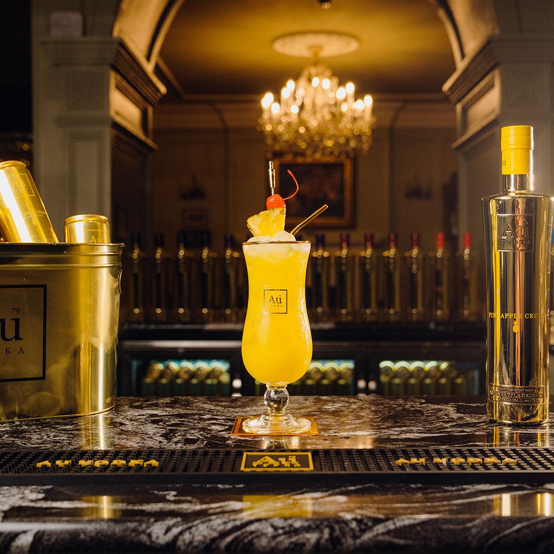 Au Vodka Hurricane Glass - Au Vodka