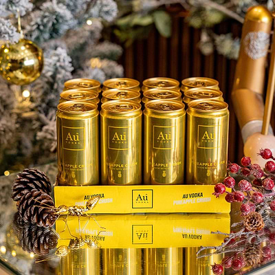 Au Vodka Pineapple Crush Pre-Mixed Cans - Au Vodka