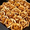 Au Vodka Valentine's Gold Roses Gift Box - Au Vodka