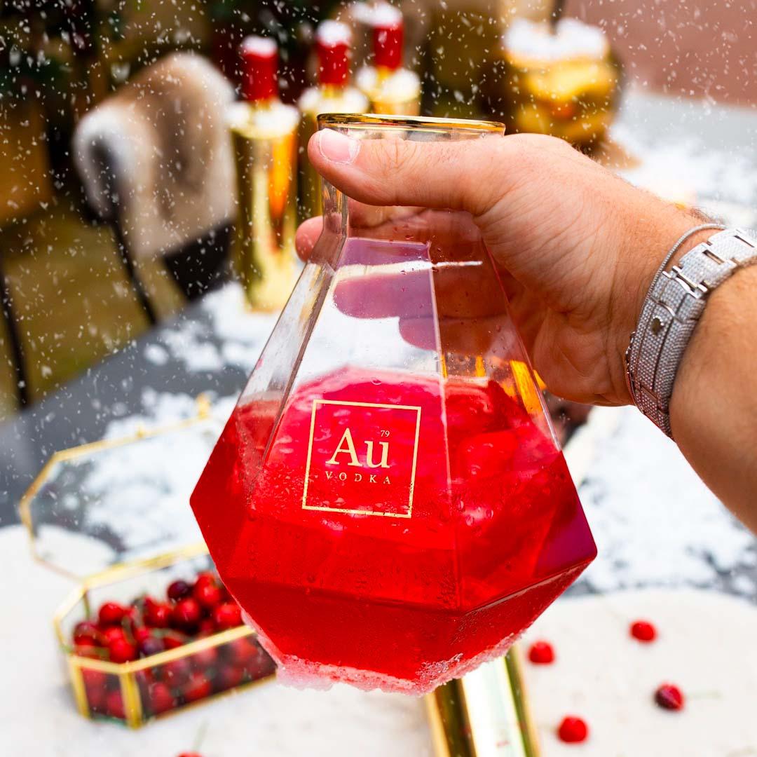 Au Diamond Cut Decanter - Au Vodka