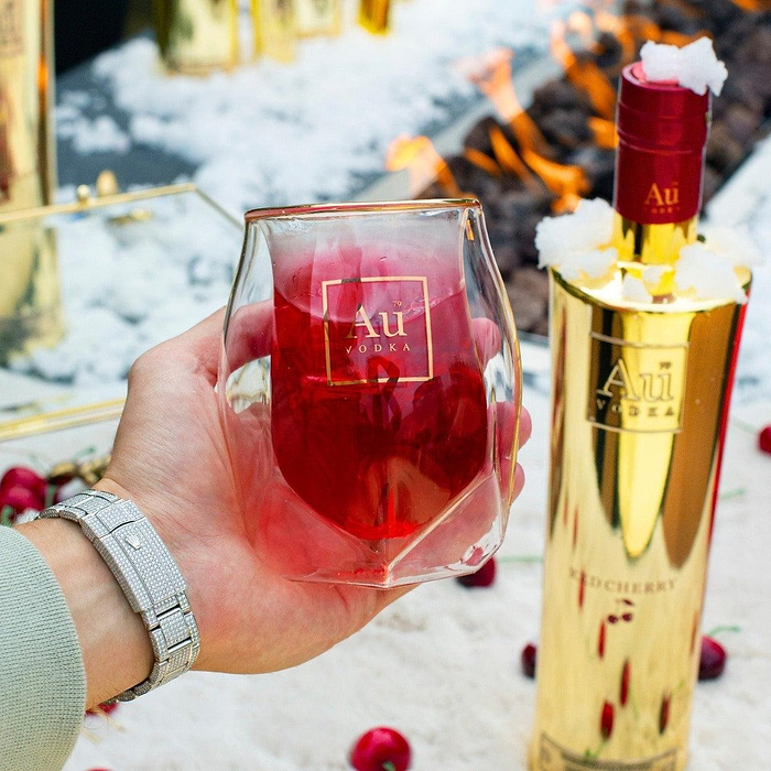 Au Double Wall Glass - Au Vodka
