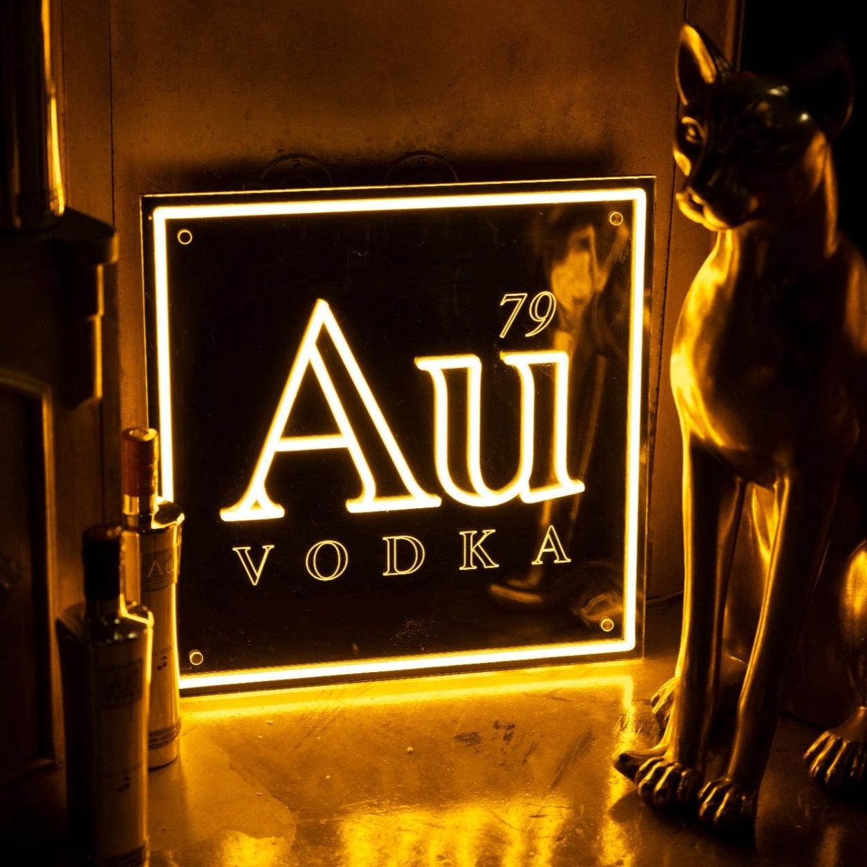 Au Logo LED Sign - Au Vodka