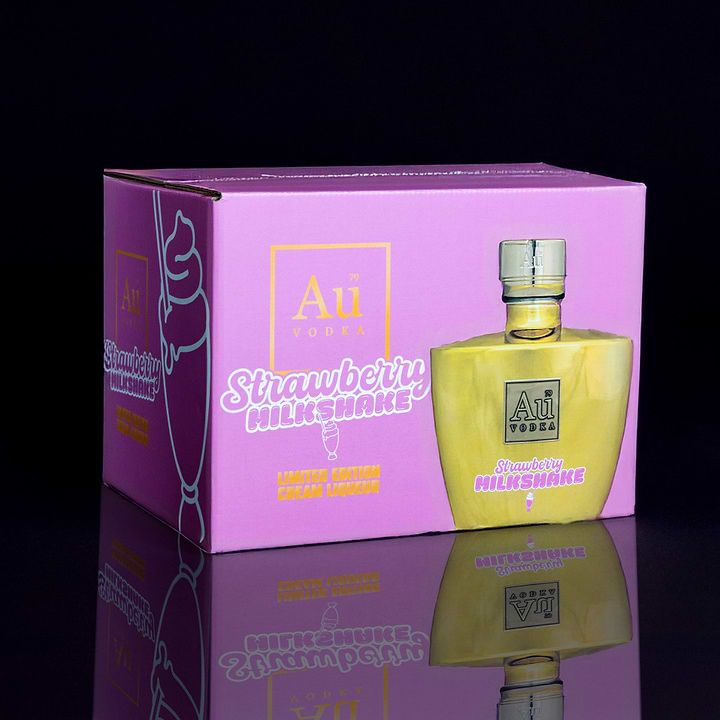 Au Vodka Strawberry Milkshake 700ml - Case of 6