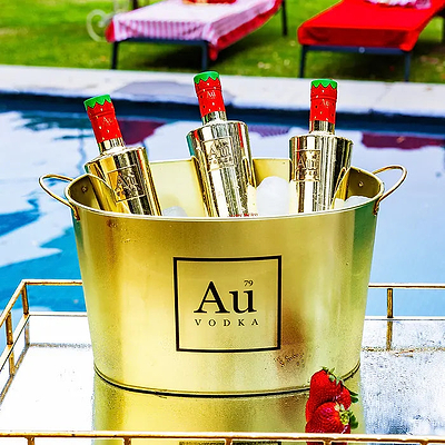 Au Vodka Bottle & FREE Ice Bucket