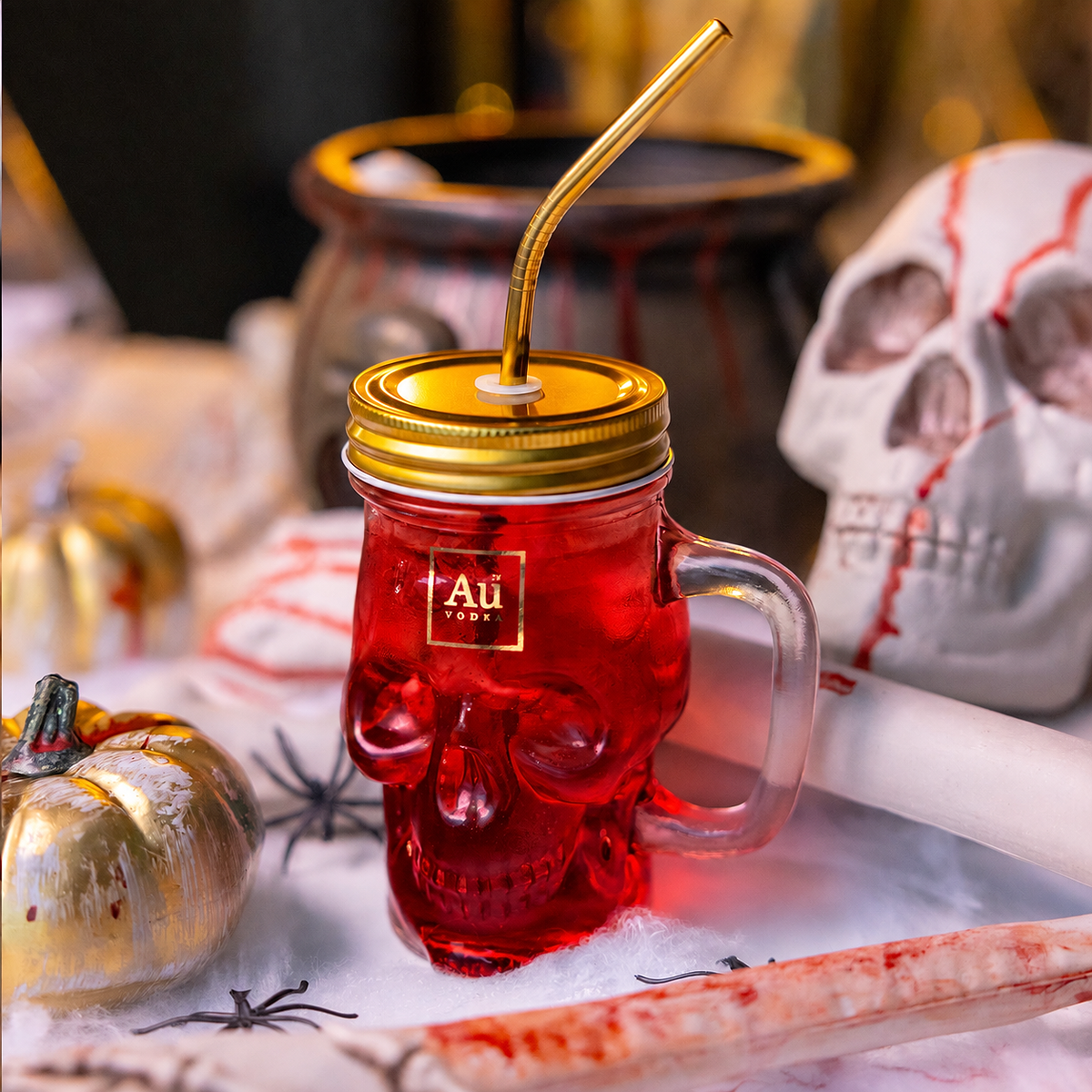 Au Skull Jar