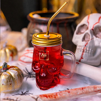 Au Skull Jar