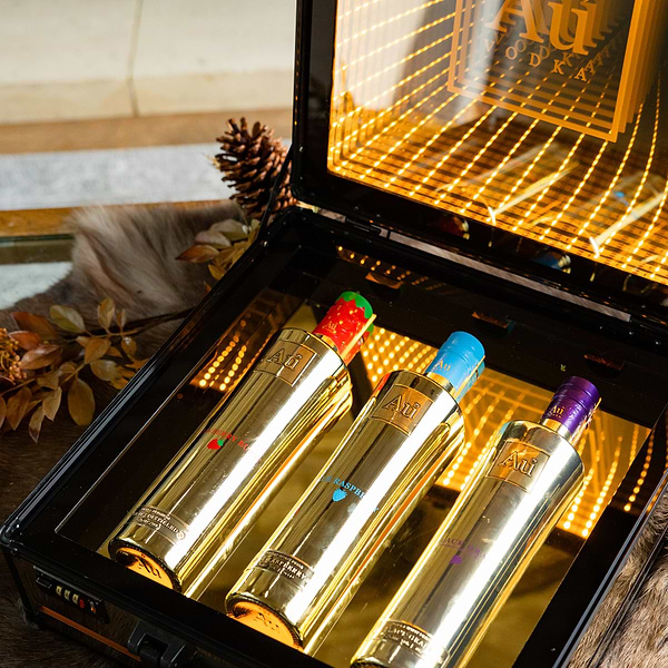 Au Vodka Light Up Case