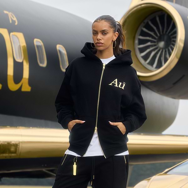 Au Signature Zip Hoodie - Black