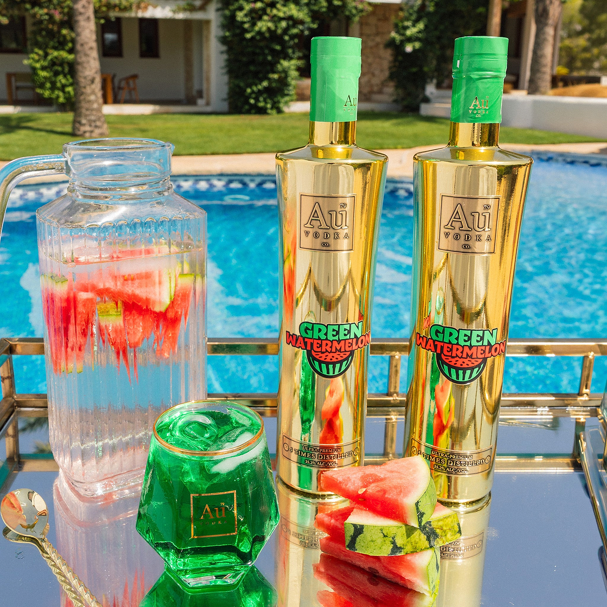 Au Vodka Green Watermelon 700ml