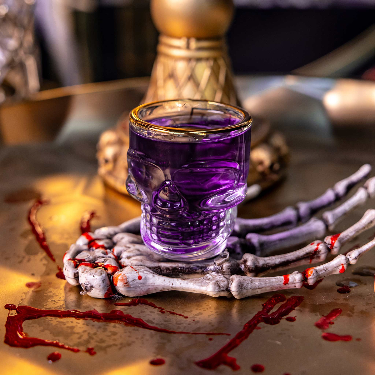 Au Skull Shot Glass