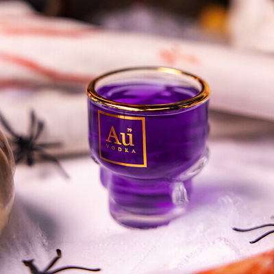 Au Skull Shot Glass