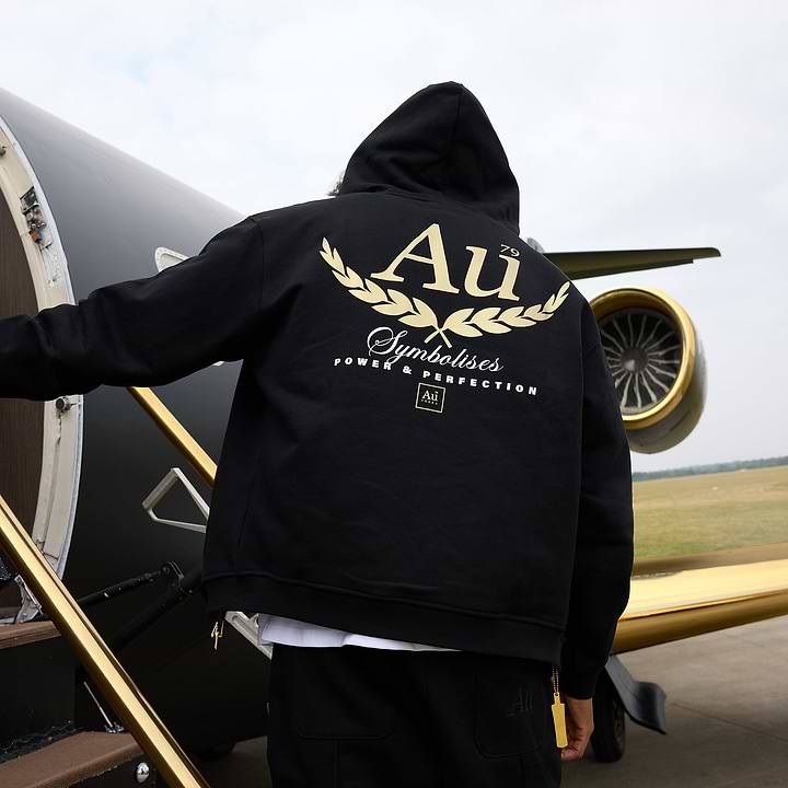 Au Signature Zip Hoodie - Black