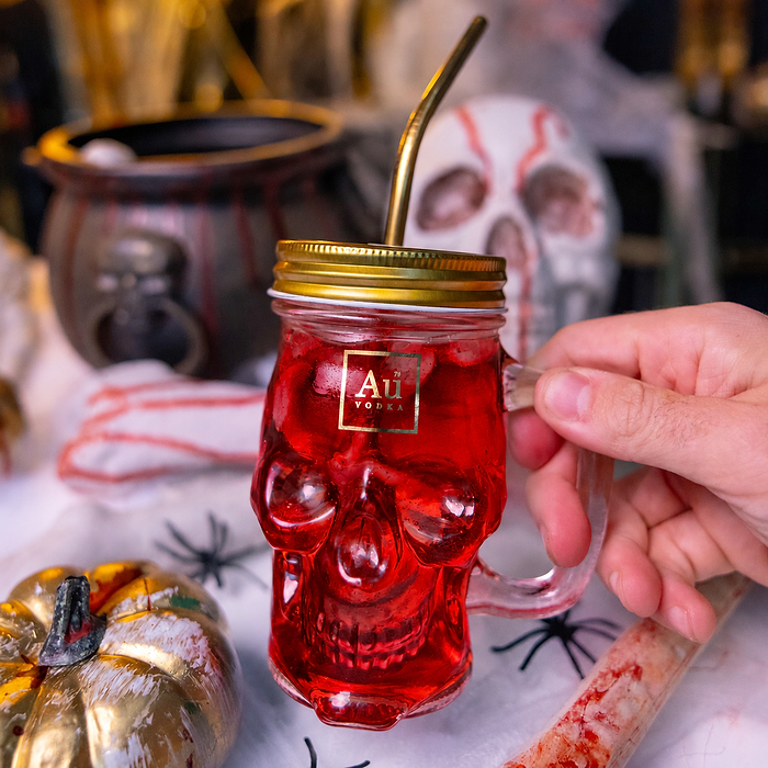 Au Skull Jar