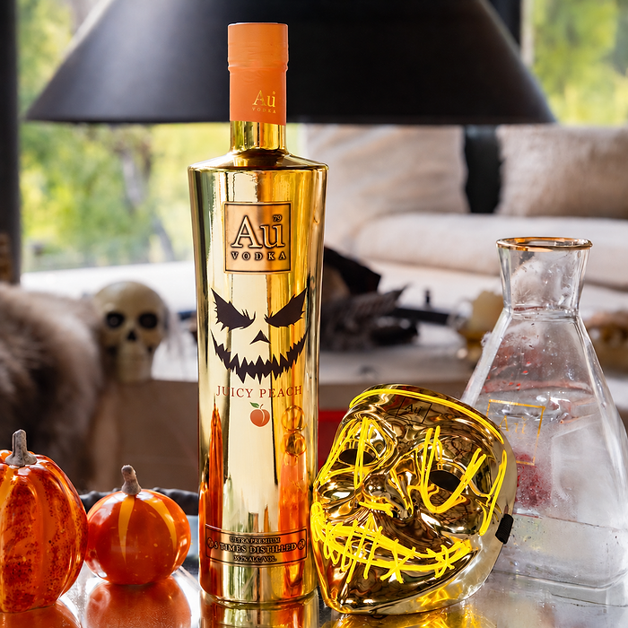 Au Vodka Halloween Bottle & LED Mask