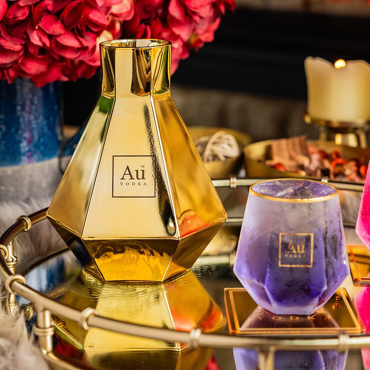 Au Vodka Gold Decanter 5