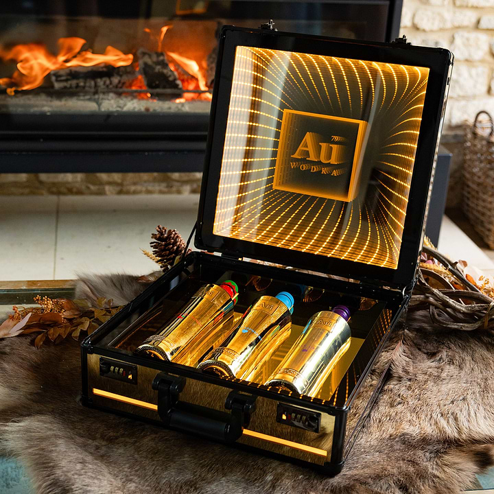 Au Vodka Light Up Case