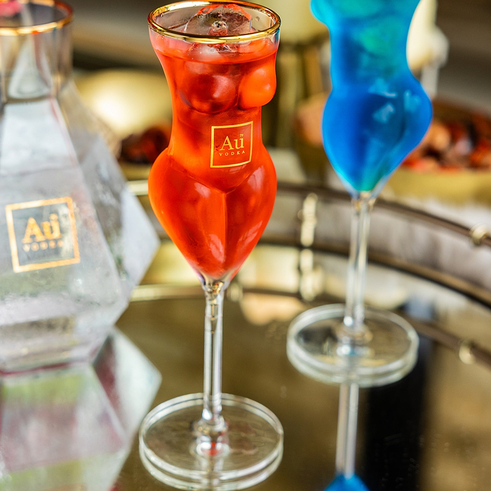 Au Vodka Body Glass