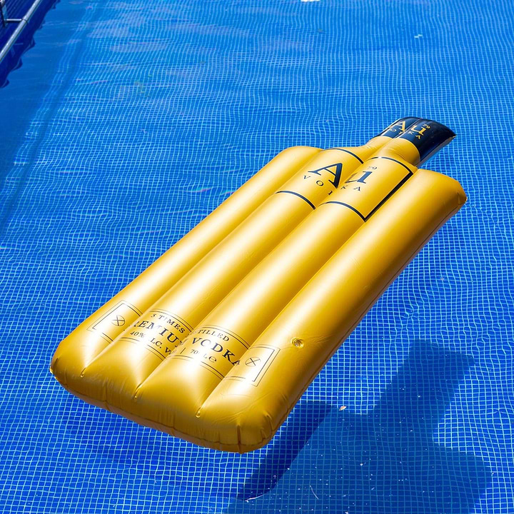 Au Gold Inflatable Lilo 2