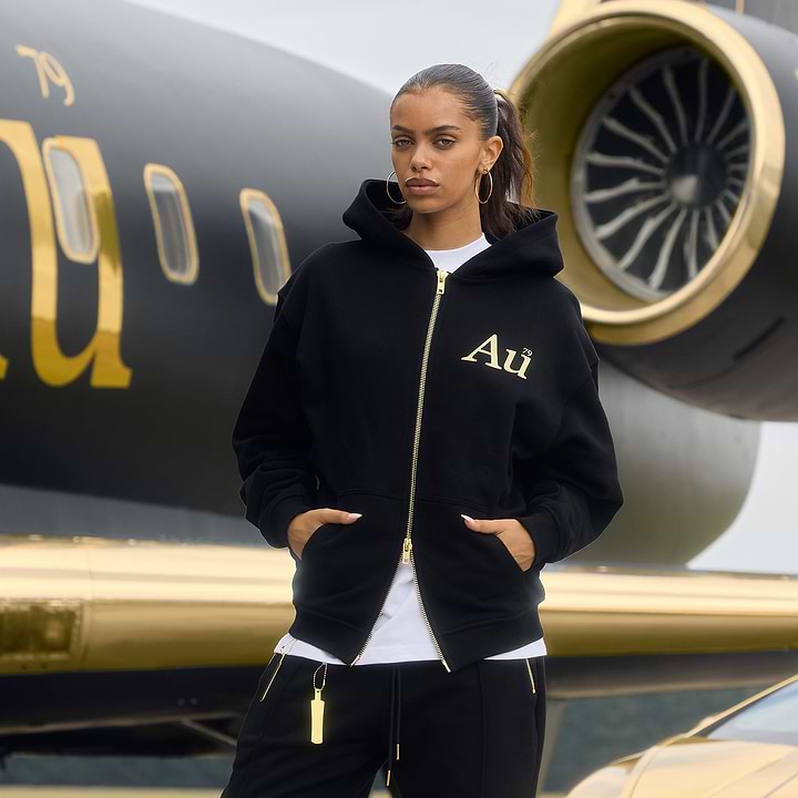 Au Signature Zip Hoodie - Black