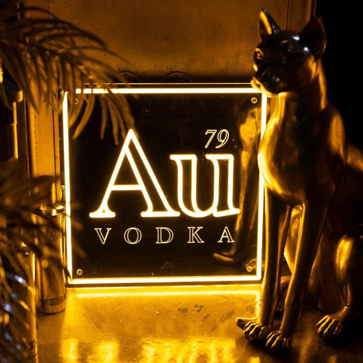 Au Vodka LED Logo