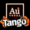 Au Vodka Tango logo with orange slices and a splash effect