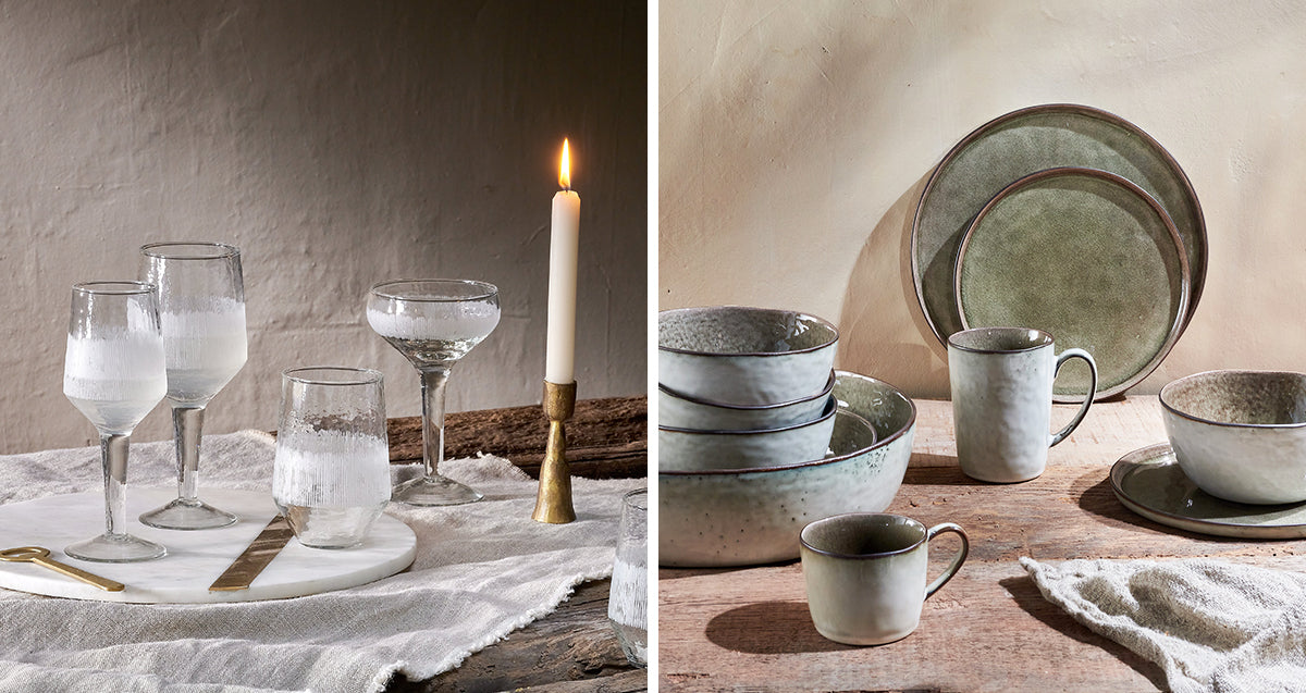 glassware and tableware