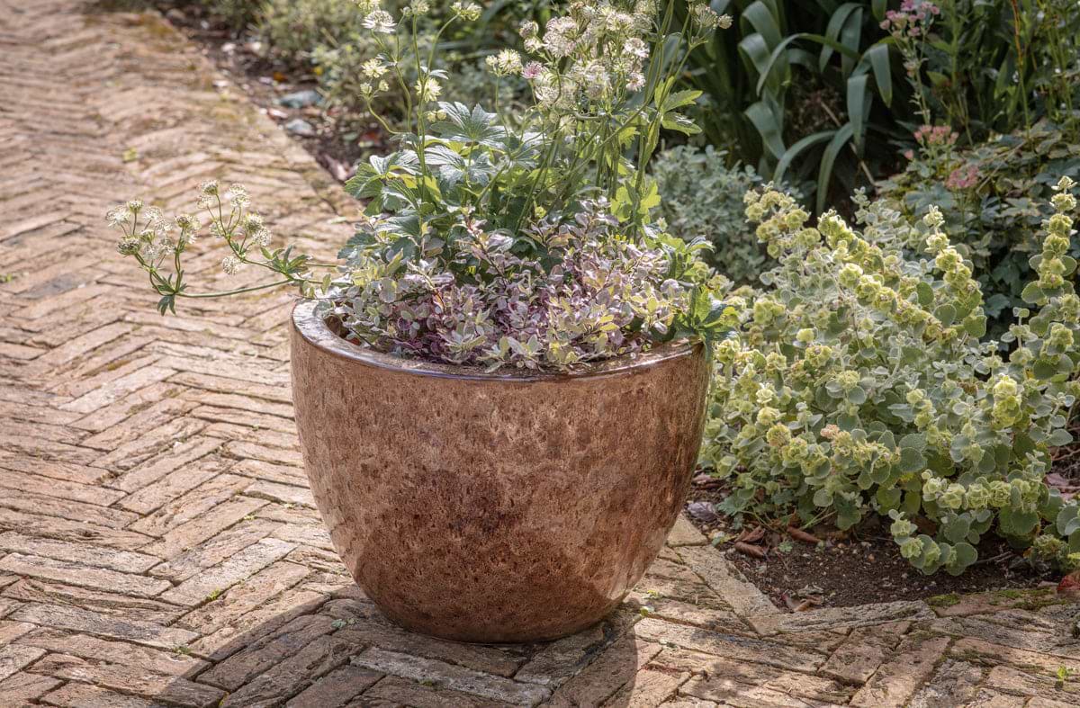 Dunai Terracotta Planter - Brown
