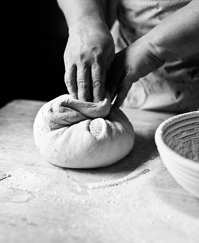 Kneading dough