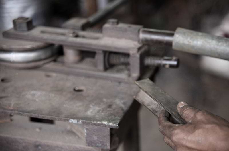 artisan working at bench