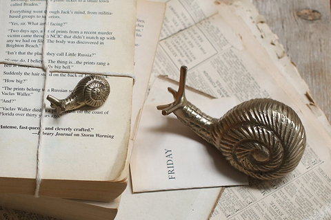 Snail Brass Paperweight