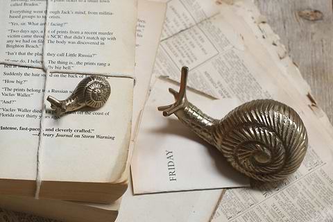 Snail Brass Paperweight