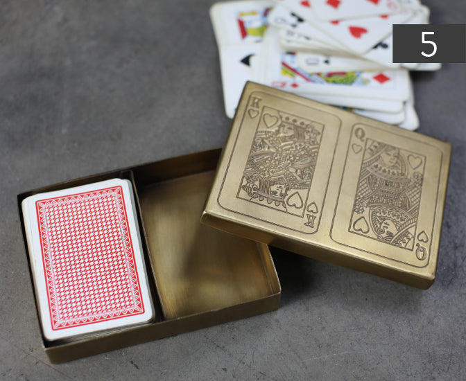 Nyso Brass Card Holder