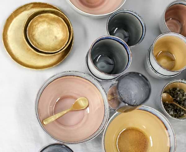 Pink and Grey ceramics
