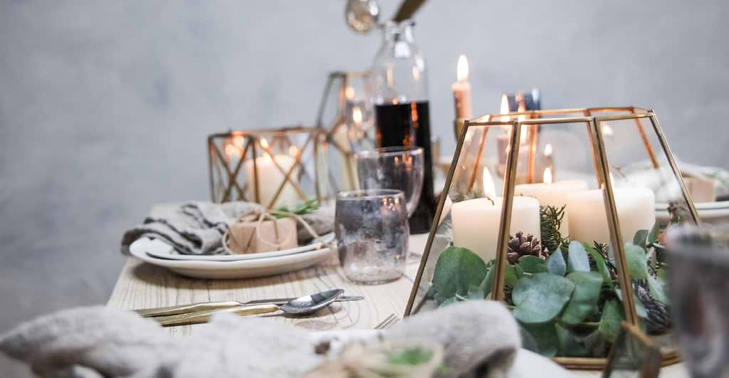 Christmas table scene