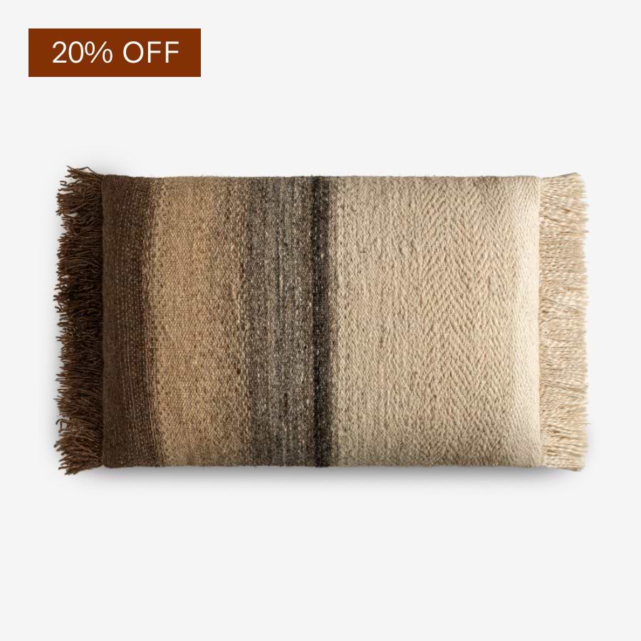 Icai Ombre Cushion Cover - Mocha