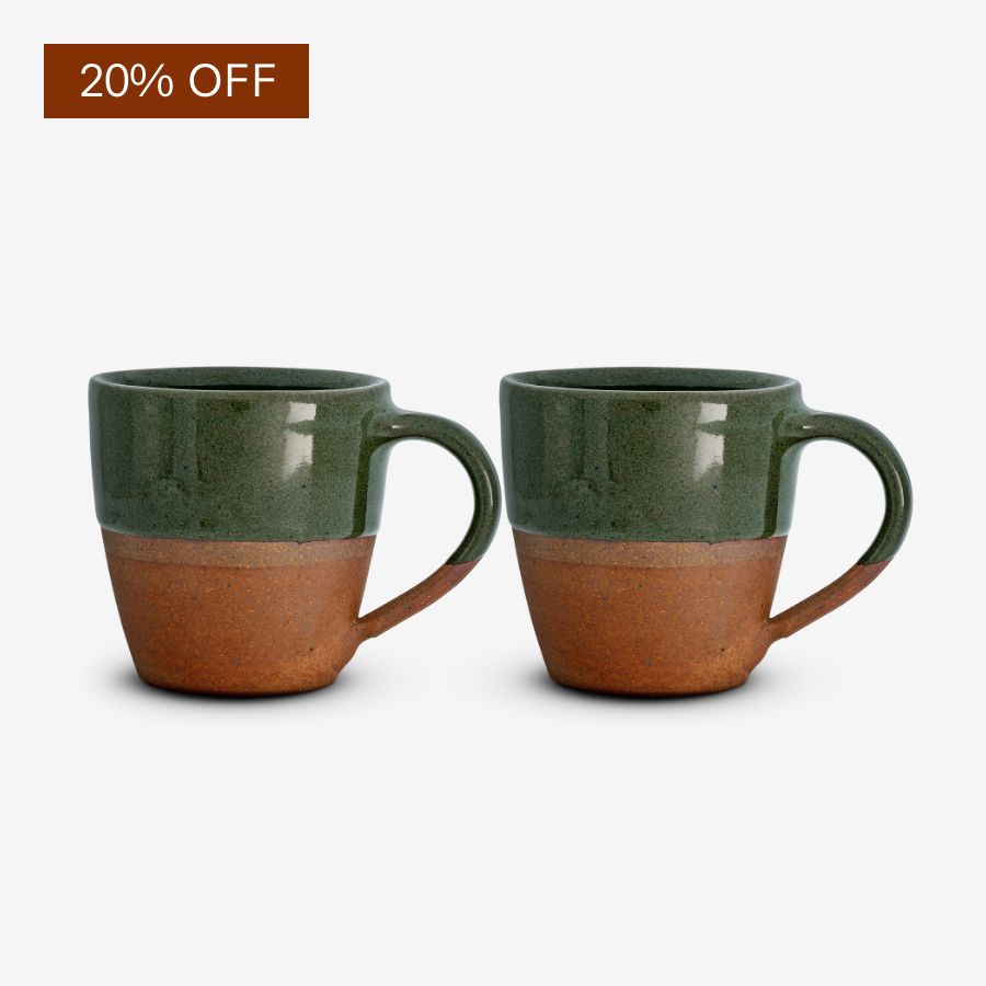 Mali Mug - Forest Green - Large (Set of 2)
