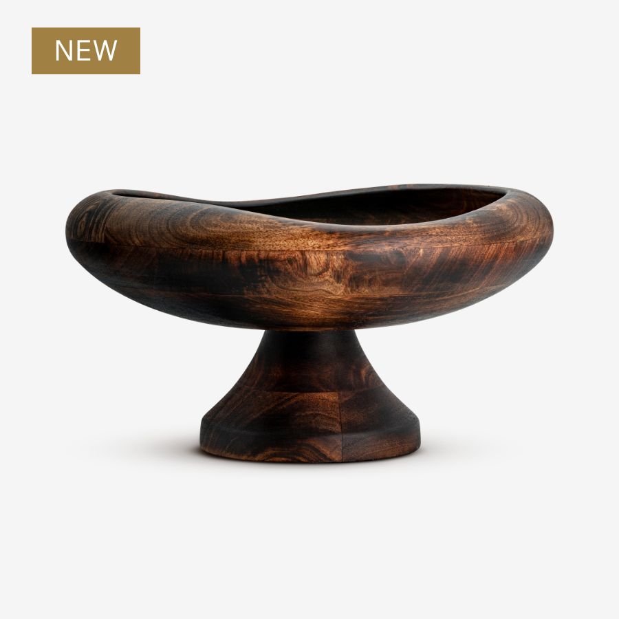 Sindar Pedestal Bowl - Natural