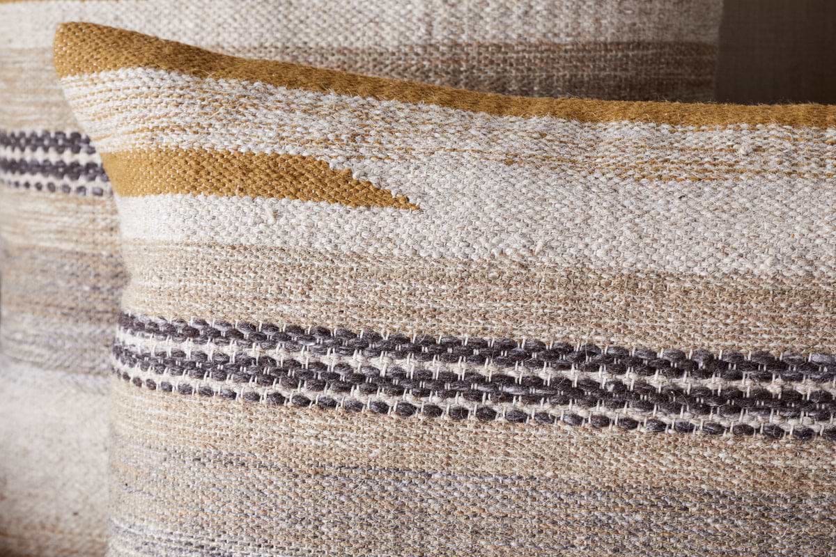 Aravali Wool Cushion Cover - Ochre - nkuku – Nkuku