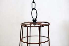 Abari Caged Hanging Planter-VASES & PLANTERS-Nkuku