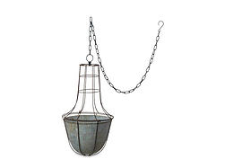 Abari Caged Hanging Planter-VASES & PLANTERS-Nkuku