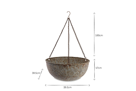 Abari Round Hanging Planter-VASES & PLANTERS-Nkuku
