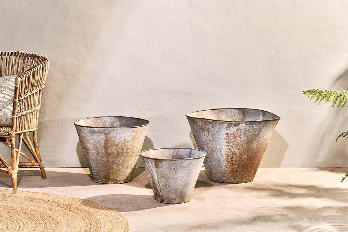 Abari Tapered Planter-VASES & PLANTERS-Nkuku