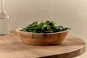 Adar Mango Wood Bowl-SERVEWARE-Nkuku