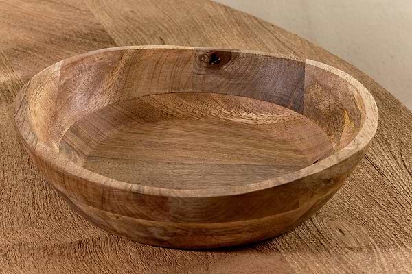 Adar Mango Wood Bowl-SERVEWARE-Nkuku