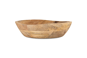 Adar Mango Wood Bowl-SERVEWARE-Nkuku