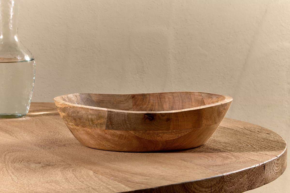 Adar Mango Wood Bowl-SERVEWARE-Nkuku